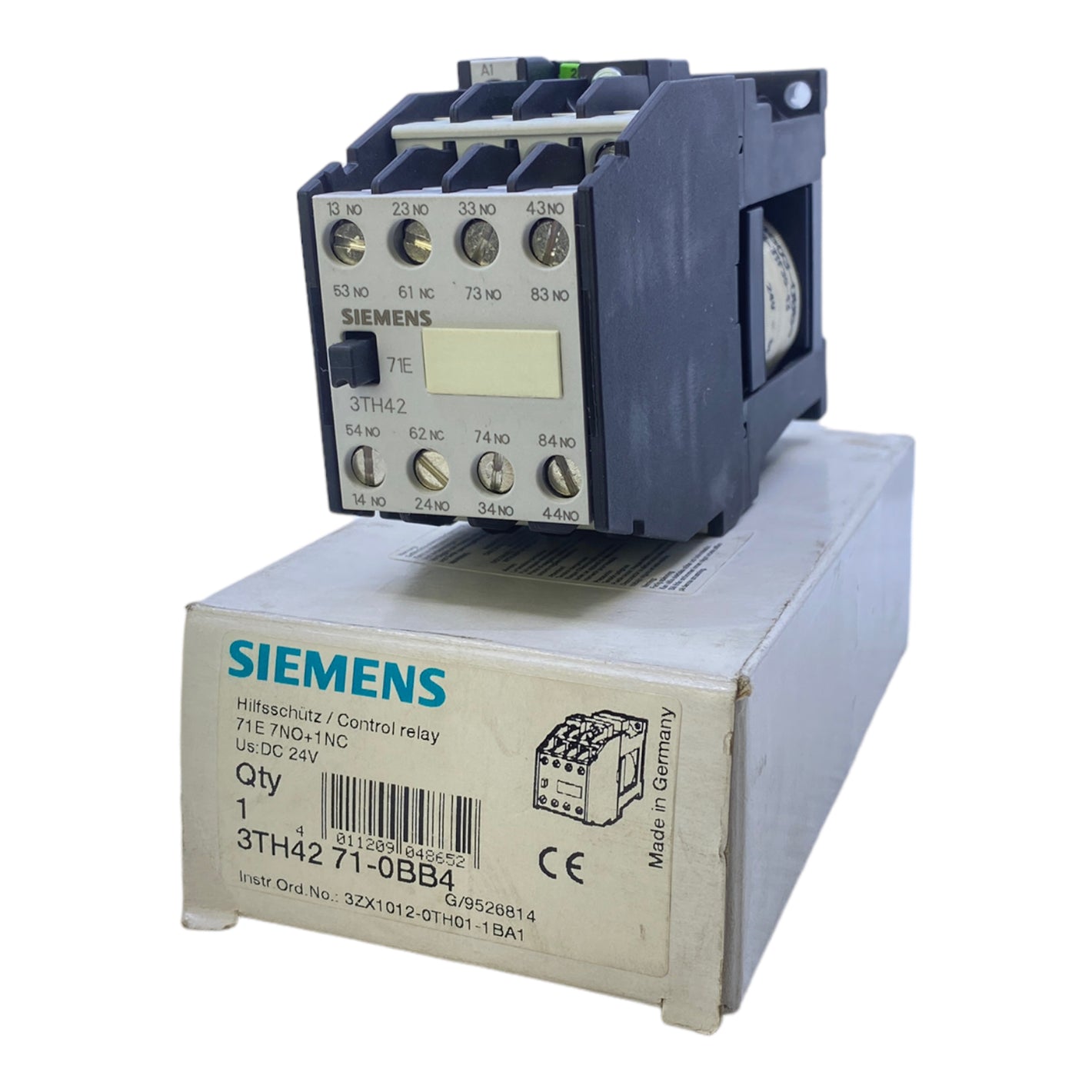 Siemens 3TH4271-0BB4 contactor 71E 7NO+1NC 24V DC 