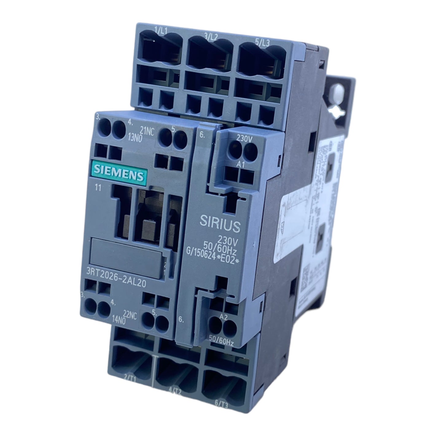 Siemens 3RT2026-2AL20 contactor 3 NO 3-pole 690V AC 230V 50/60Hz 