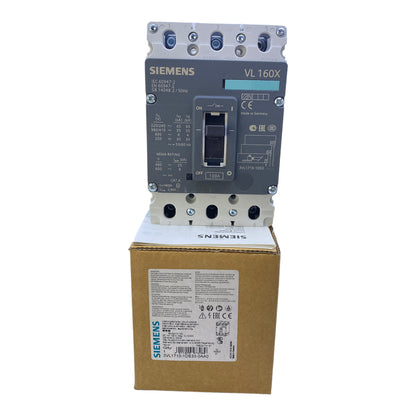 Siemens 3VL1710-1DE33-0AA0 circuit breaker 55kA 415V AC 3-pole 100A 