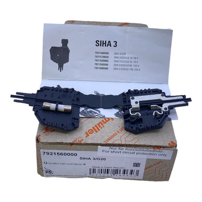 Weidmüller SIHA3/G20 fuse holder terminal block 7921560000 VE:25STK 