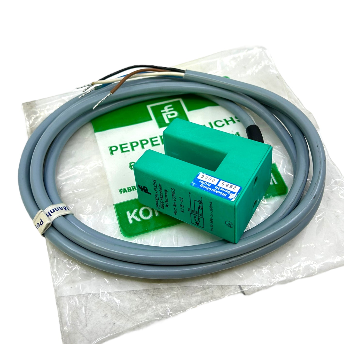 Pepperl+Fuchs SJ15-A2 slot sensor 03795S 8V 10...30V DC IP67 0...200mA 