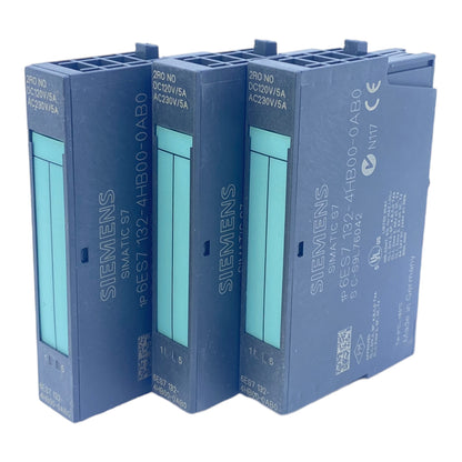 Siemens 6ES7132-4HB00-0AB0 relay 230V AC 5A 120V DC 5A relay pack of 3 