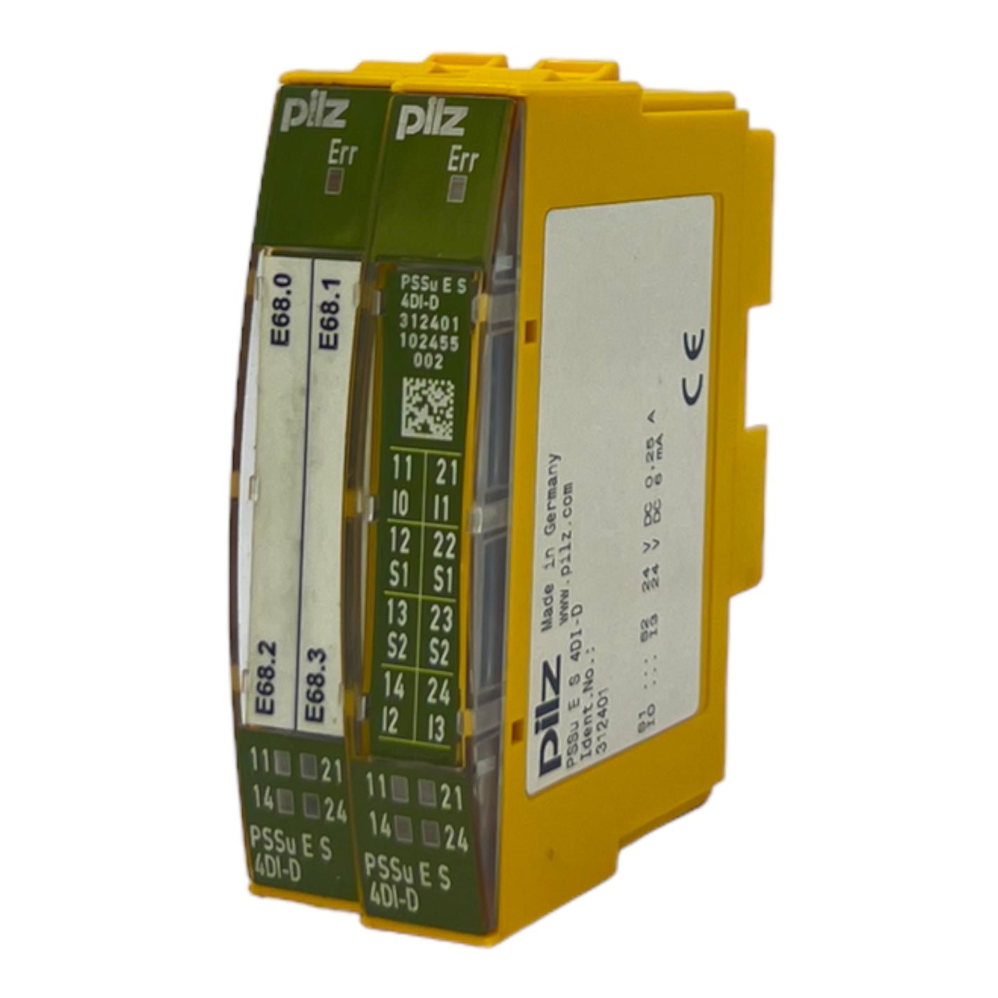 Pilz PSSuES4DI-D Elektronikmodul 312401 24V DC 0,25A 24V DC 6mA Modul VE:2Stk