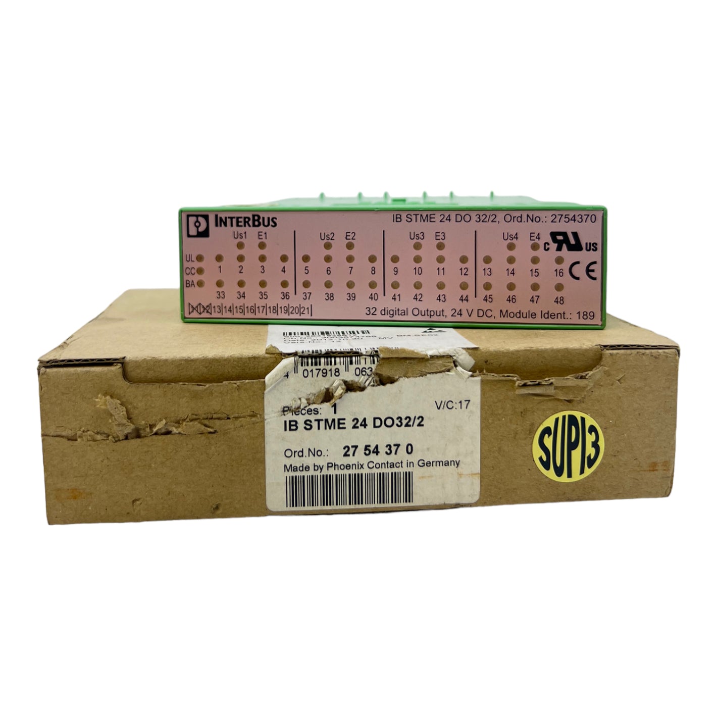 Phoenix Contact IBSTME24DO32/2 PLC module 2754370 24V DC 8A IP20 500mA 32 outputs 