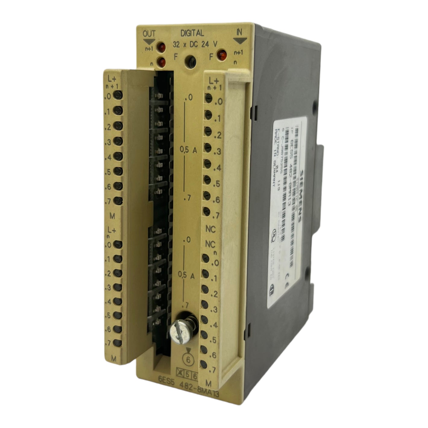 Siemens 6ES54828MA13 Digital INPUT/OUTPUT MODULE On: 24V DC Out: 24V DC 0.5A 