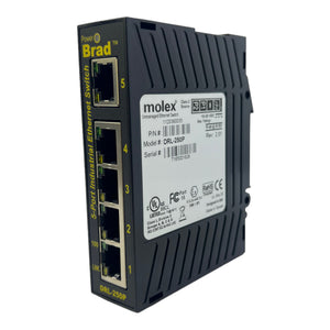 Molex DRL-250P Ethernet Switch 1120360035 10-30V DC Power Brad 