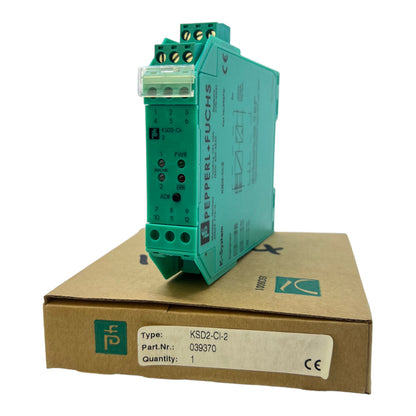 Pepperl+Fuchs KSD2-CI-2 transmitter power supply 39370 DC 20-30V 0/4...20mA IP20 