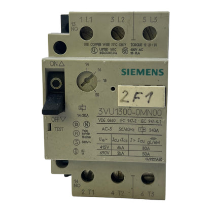 Siemens 3VU1300-0MN00 circuit breaker 50/60Hz 