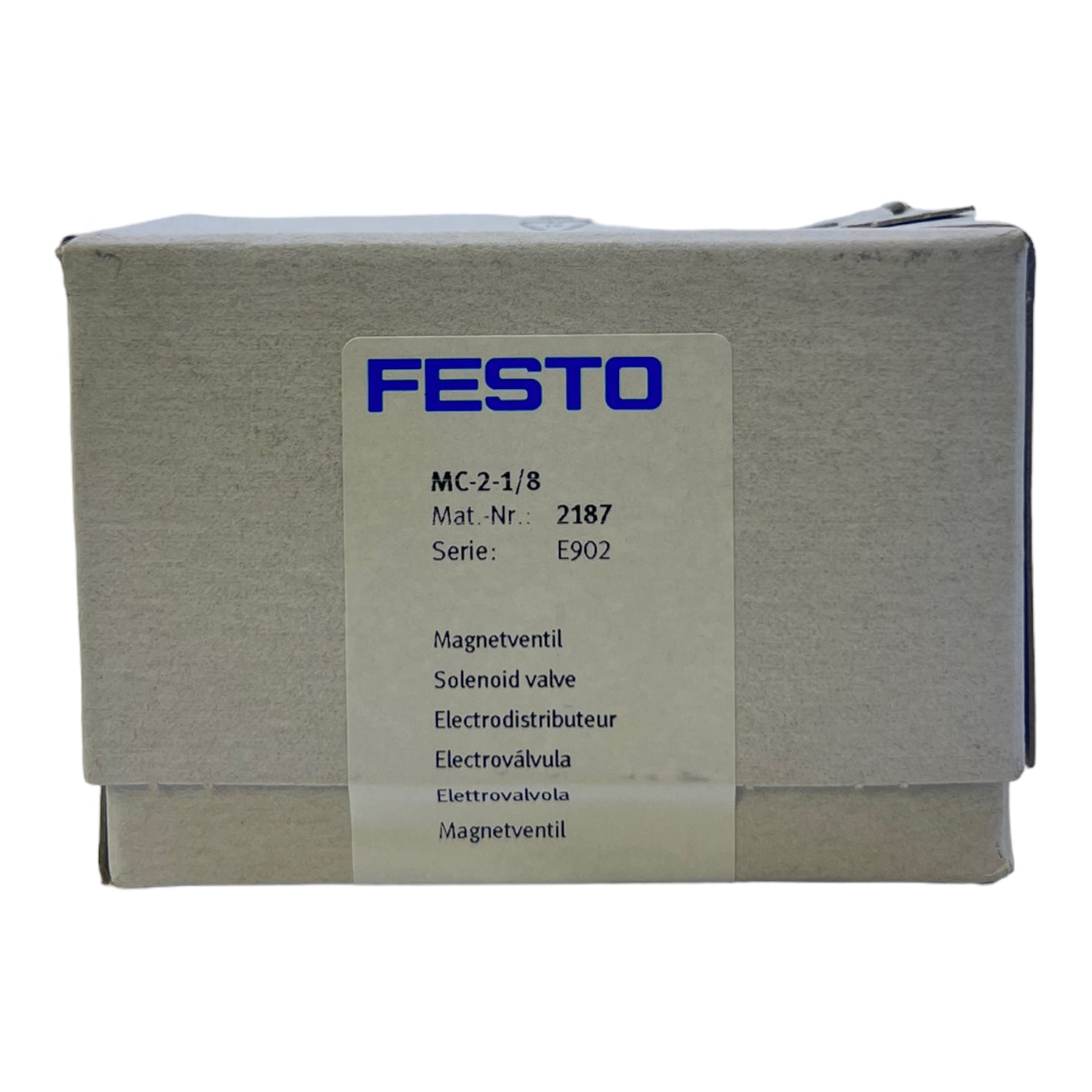 Festo MC-2-1/8 solenoid valve 2187 pneumatic electric -0.95 to 7bar IP65 