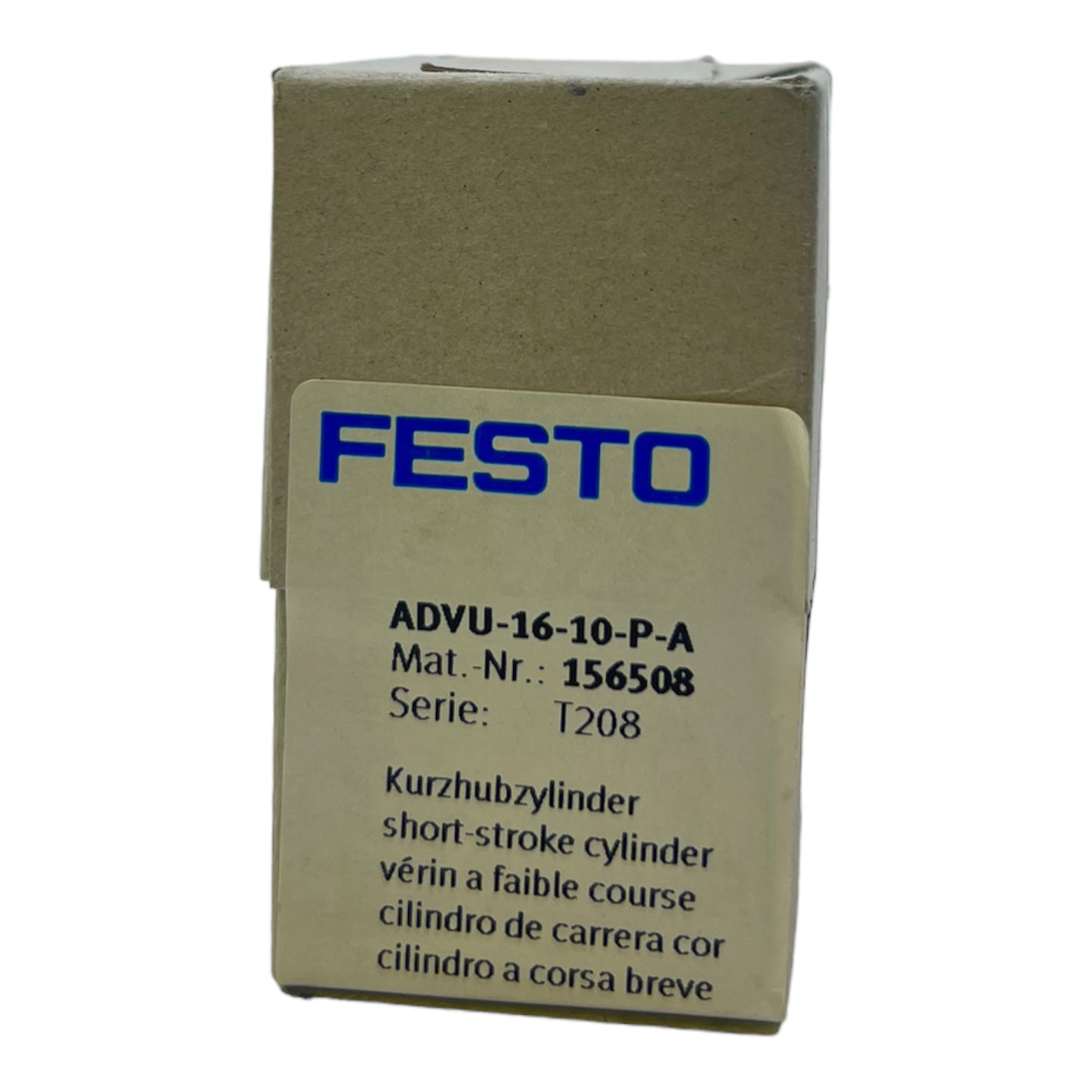 Festo ADVU-16-10-PA compact cylinder 156508 pneumatic cylinder 1.2 to 10 bar 