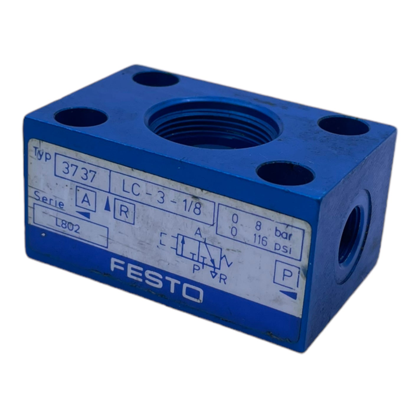 Festo LC-3-1/8 basic valve body 3737 0...8 bar 