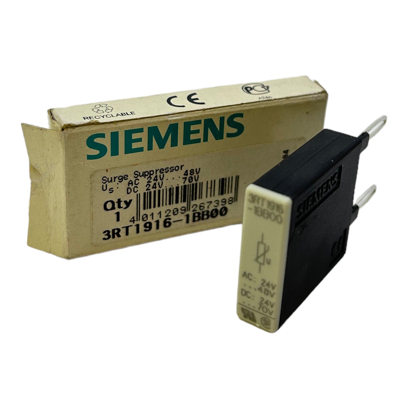 Siemens 3RT1916-1BB00 surge suppressor 24...48V AC 24...70V DC 