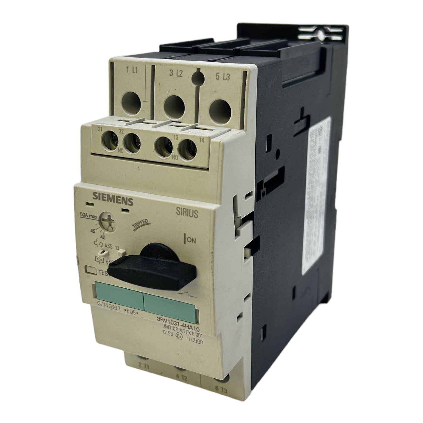 Siemens 3RV1031-4HA10 circuit breaker 40…50A 50/60Hz CAT.A Uimp 6kV 400...690V 