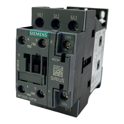 Siemens 3RT2026-1AP00 power contactor AC-3 25A at 230V (Ue) 11kW contactor 