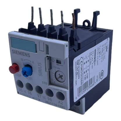 Siemens 3RU1116-1KB0 overload relay AC15 24V 4/3A 230V 3/2A 400V 1.5/1A IP20 