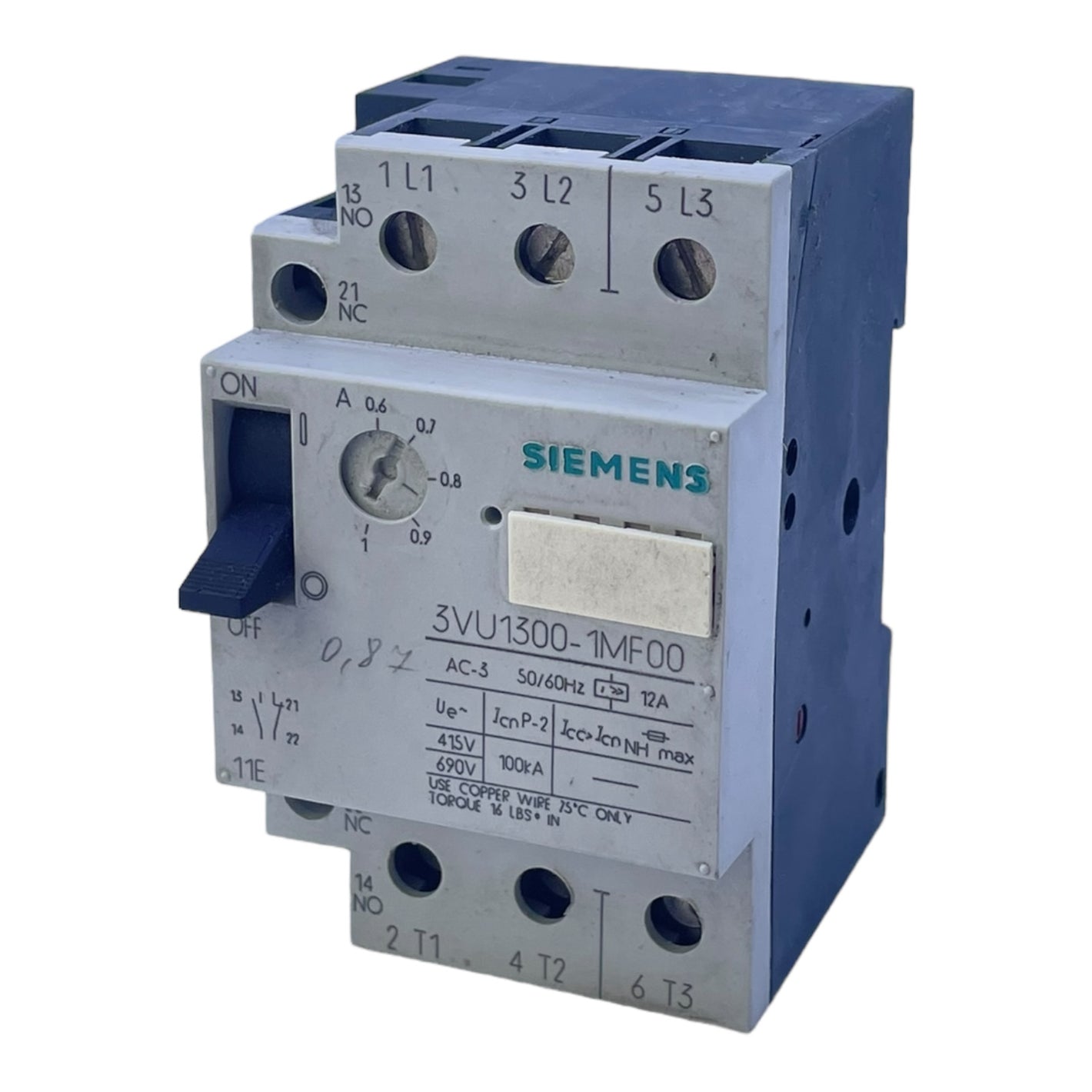 Siemens 3VU1300-1MF00 circuit breaker for industrial use 3VU1300-1MF00