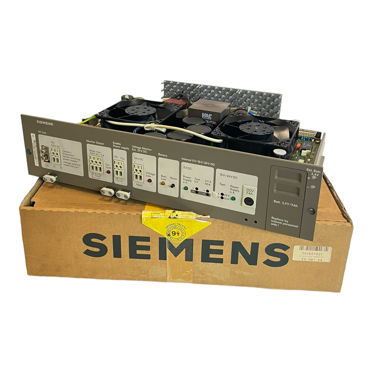 Siemens 6ES5955-3LF11 Power supply for industrial use 6ES5955-3LF11 