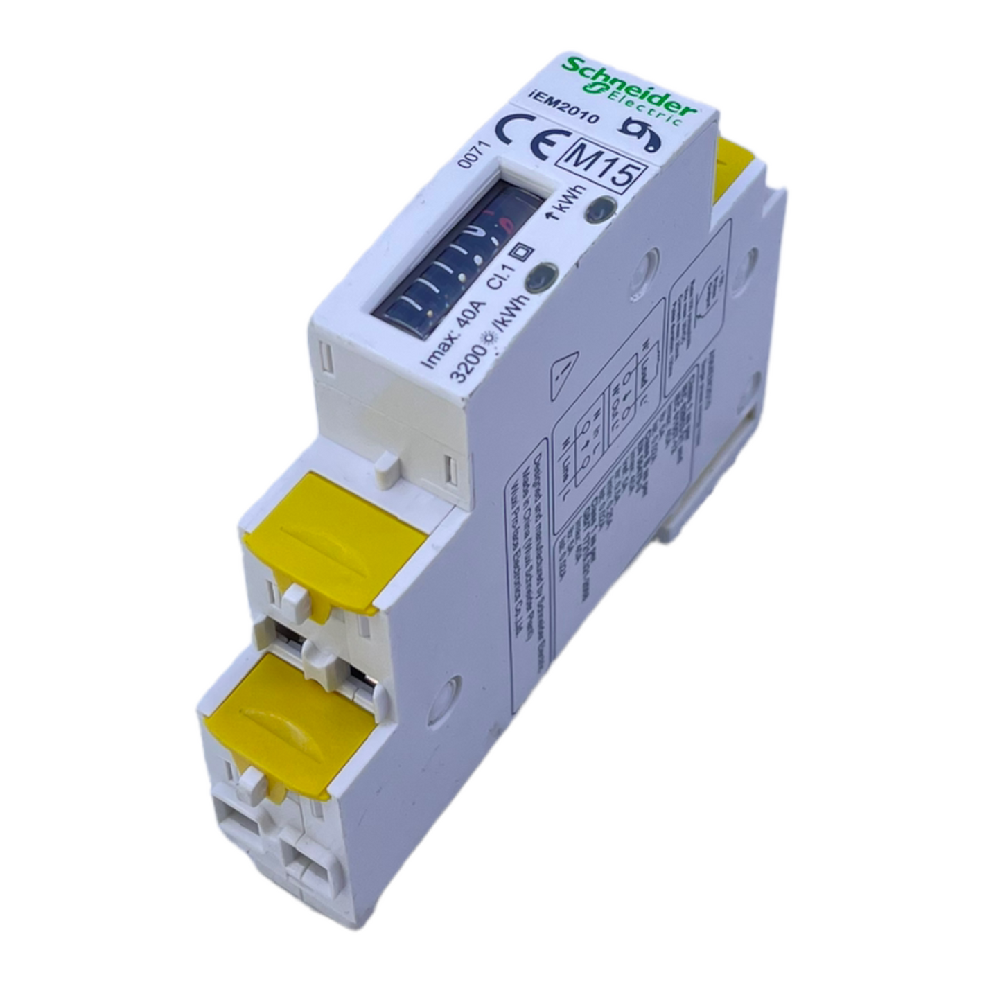 Schneider Electric iEM2010 single-phase energy meter for industrial use 