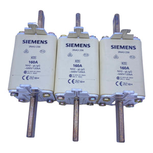 Siemens 3NA3236 fuse insert 160A 500V 120 kA PU: 3PCS 