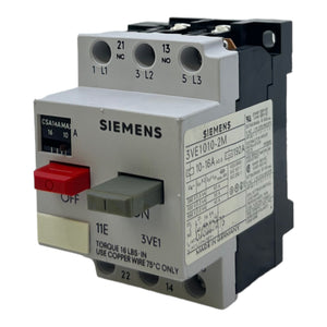 Siemens 3VE1010-2M motor protection switch 10-16A motor protection 