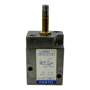 Festo MFH-3-1/8 solenoid valve 7802 IP65 1.5 to 8 bar pilot operated electrically 