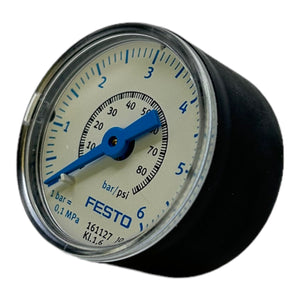 Festo MAP-40-6-1/8-EN precision pressure gauge 0 to 6 bar 40Nm IP43 R1/8 pressure gauge 