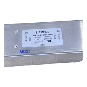 Siemens 6SE7016-0EP87-0FB1 radio interference filter for industrial use 380-480V 