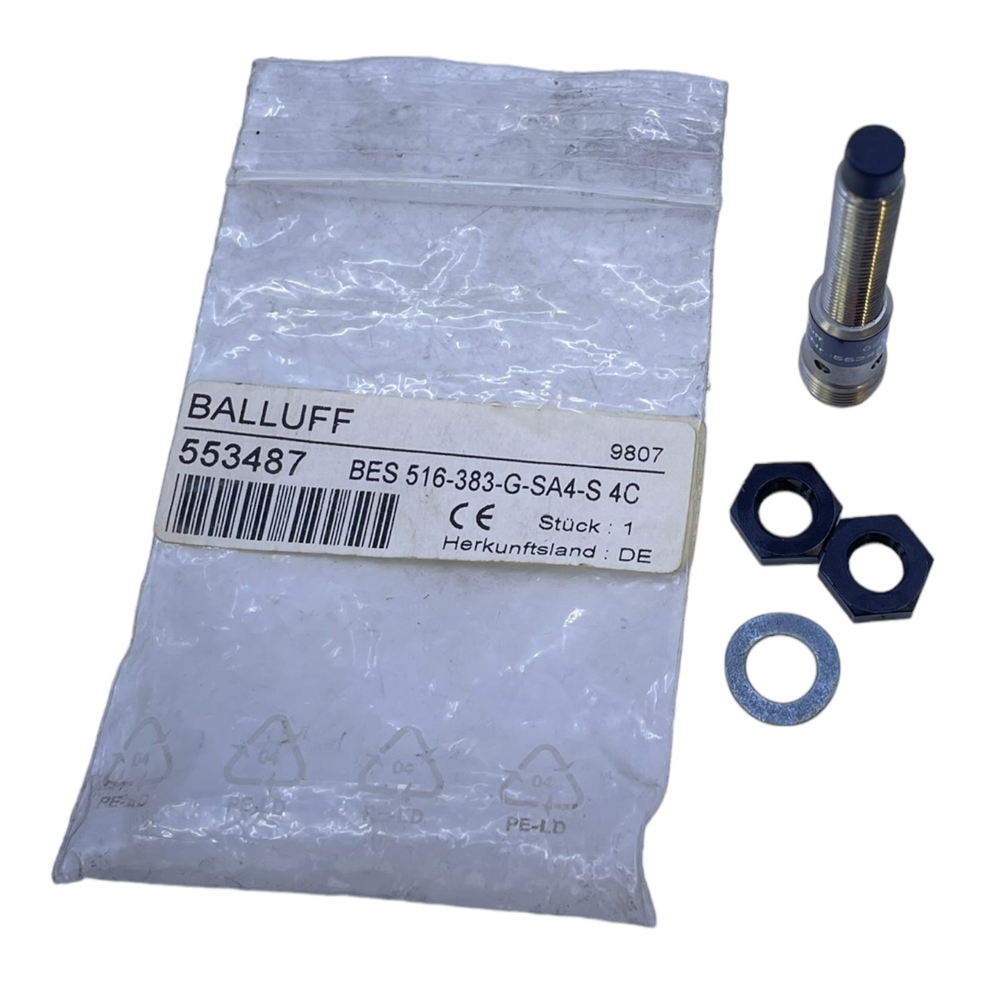 Balluff 553487 Indutkiver Sensor für industriellen Einsatz BES516-383-G-SA4-S-4