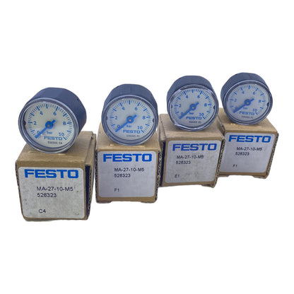 Festo MA-27-10-M5 manometer 526323 0-10bar PU:4PCS 