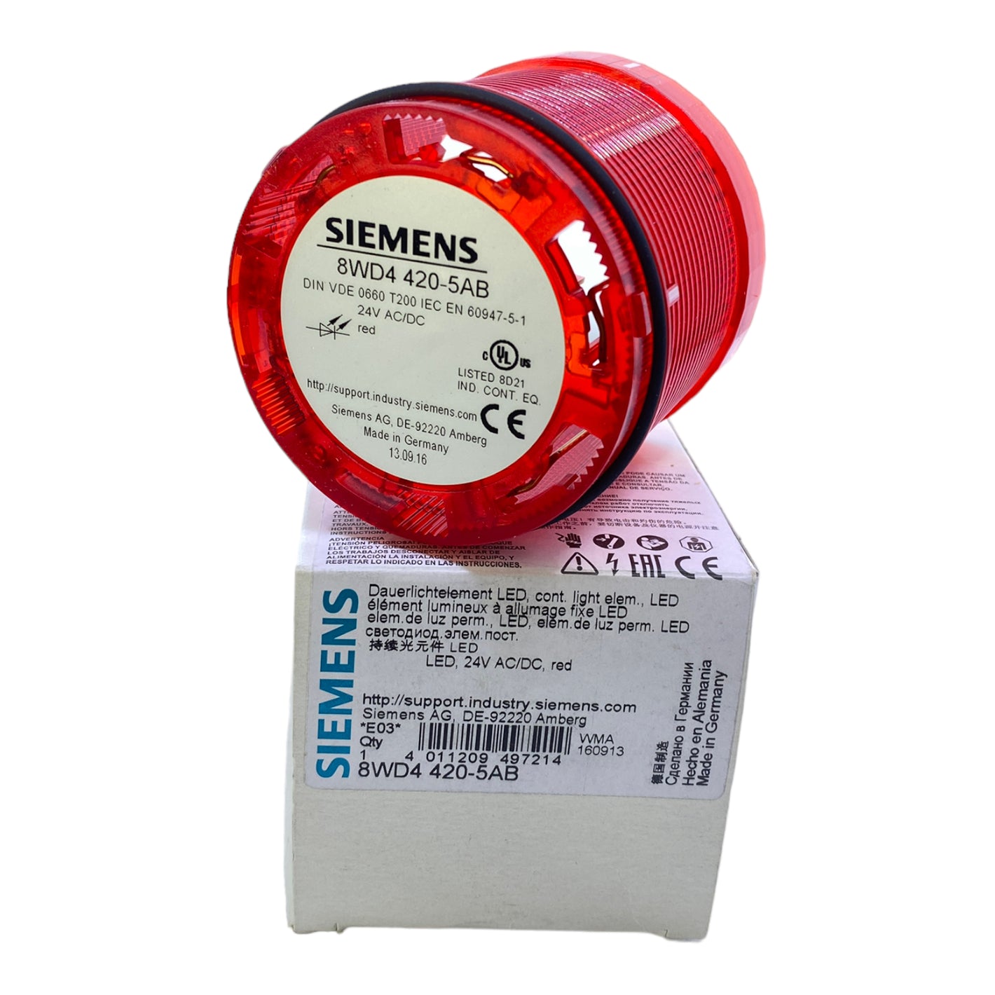 Siemens 8WD4420-5AB continuous light element 24V AC/DC 