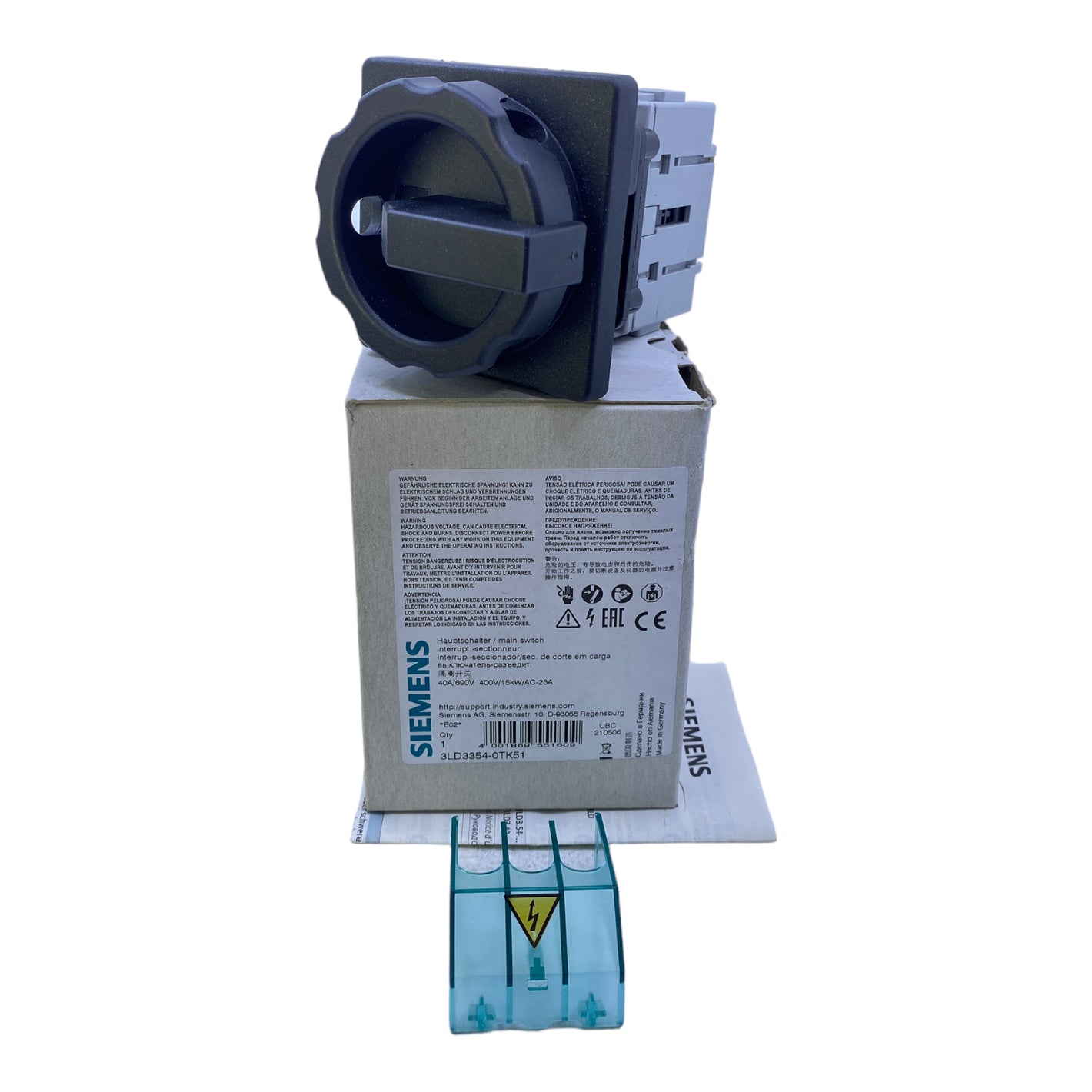 Siemens 3LD3354-0TK51 load disconnector 400V AC 3-pole 