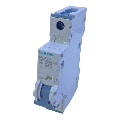 Siemens 5SY4106-5 miniature circuit breaker 6A 10kA 1-pole 