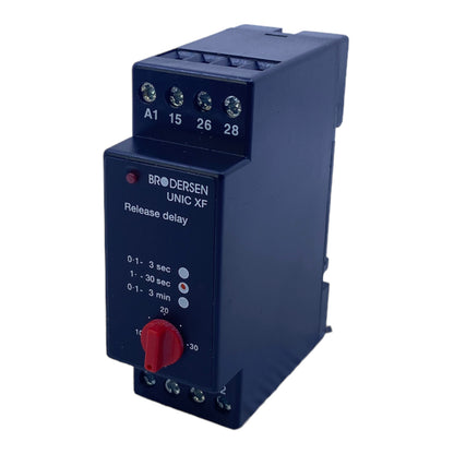 Brodersen Unic XF-D2 time relay, 2-pole changeover contact, 1 → 30s, 24V 