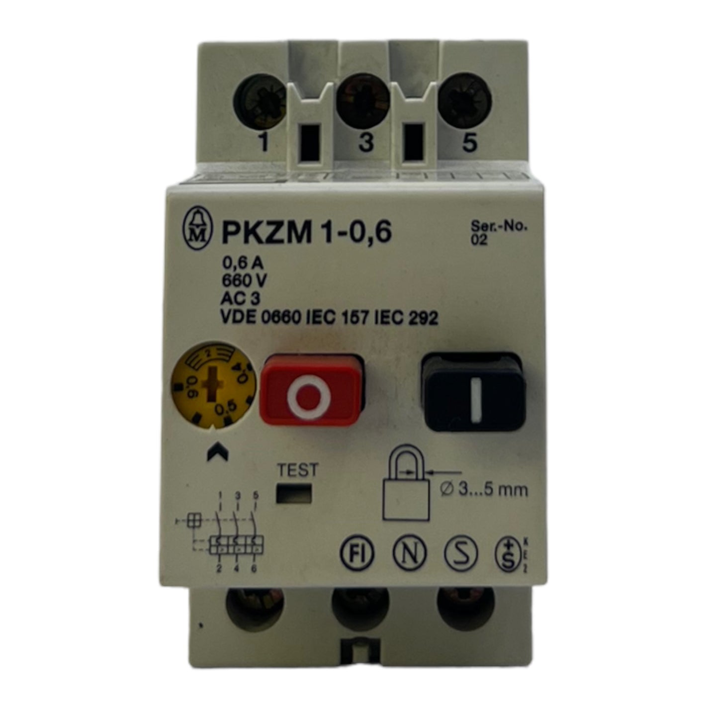Klöckner Moeller PKZM1-0,6 motor protection switch 660V contactor accessories 