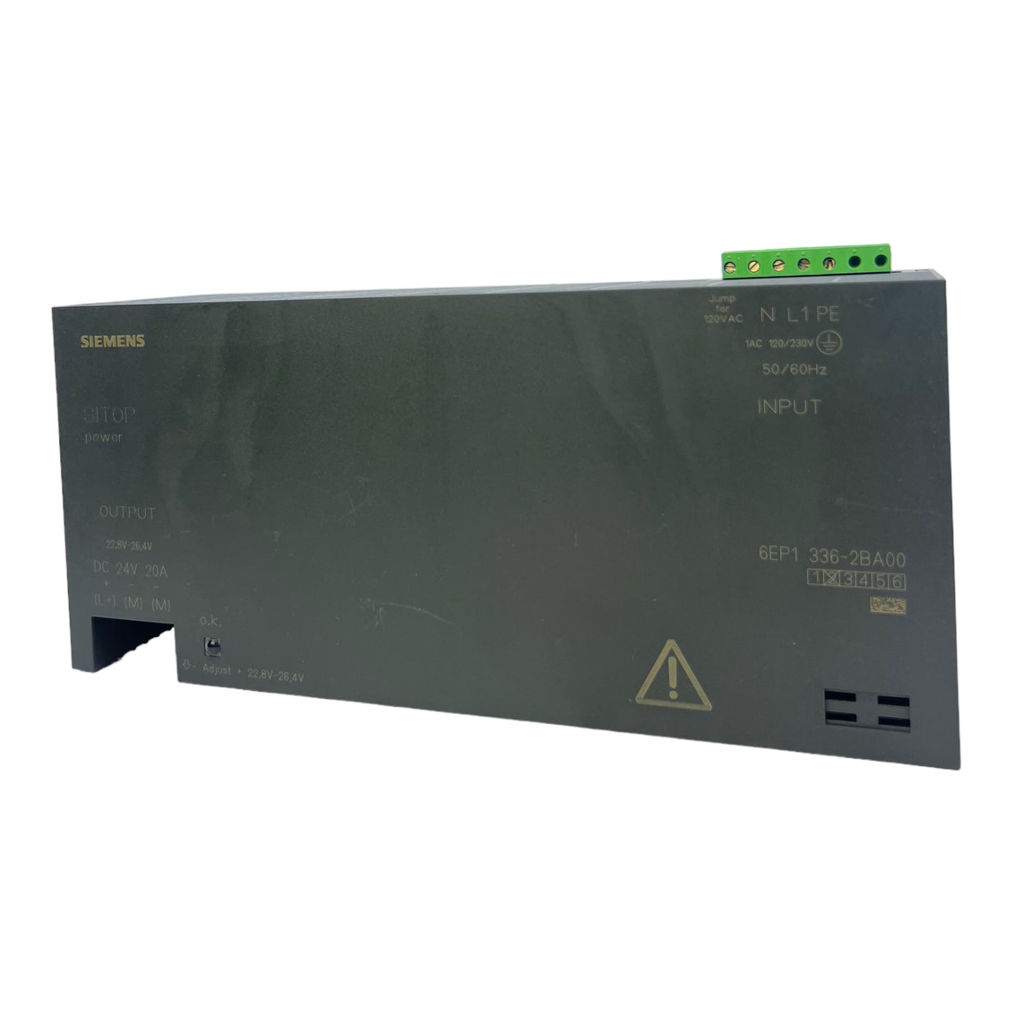 Siemens 6EP1336-2BA00 Power supply Inp:120/230VAC 3.3/8.0A Out:24VDC 20A 