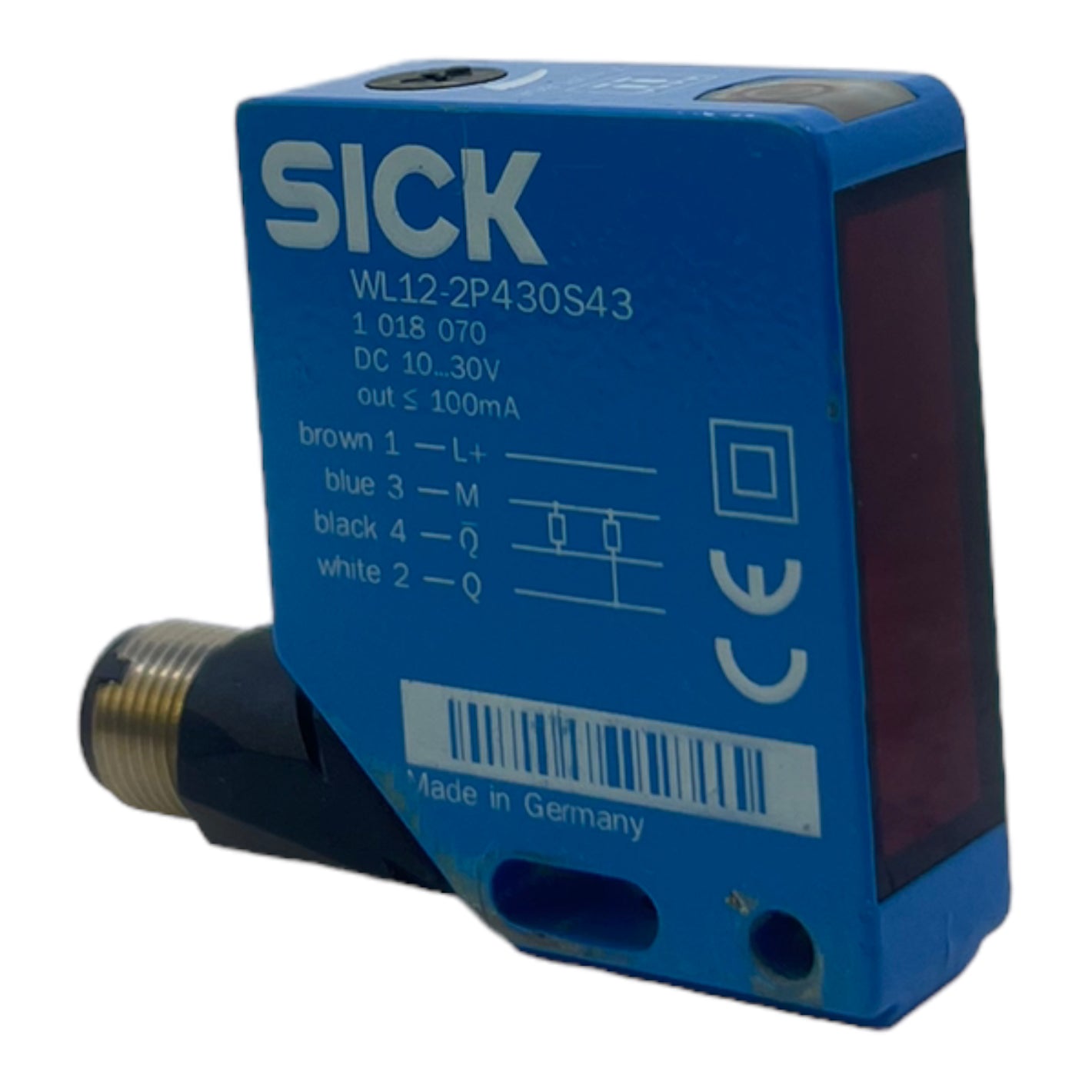 Sick WL12-2P430S43 retro-reflective sensor 1018070 10…30V DC out ≤ 100mA 
