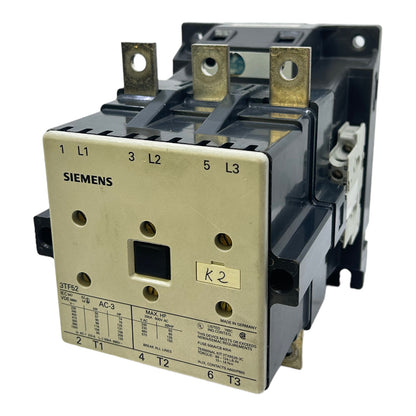 Siemens 3TF52 power contactor 600V AC 220V/50Hz 264V/60Hz 200A 135A 