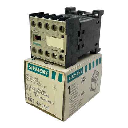 Siemens 3TH2040-0AB0 auxiliary contactor 40E screw connection AC 24V 50Hz/AC 29V 60Hz 