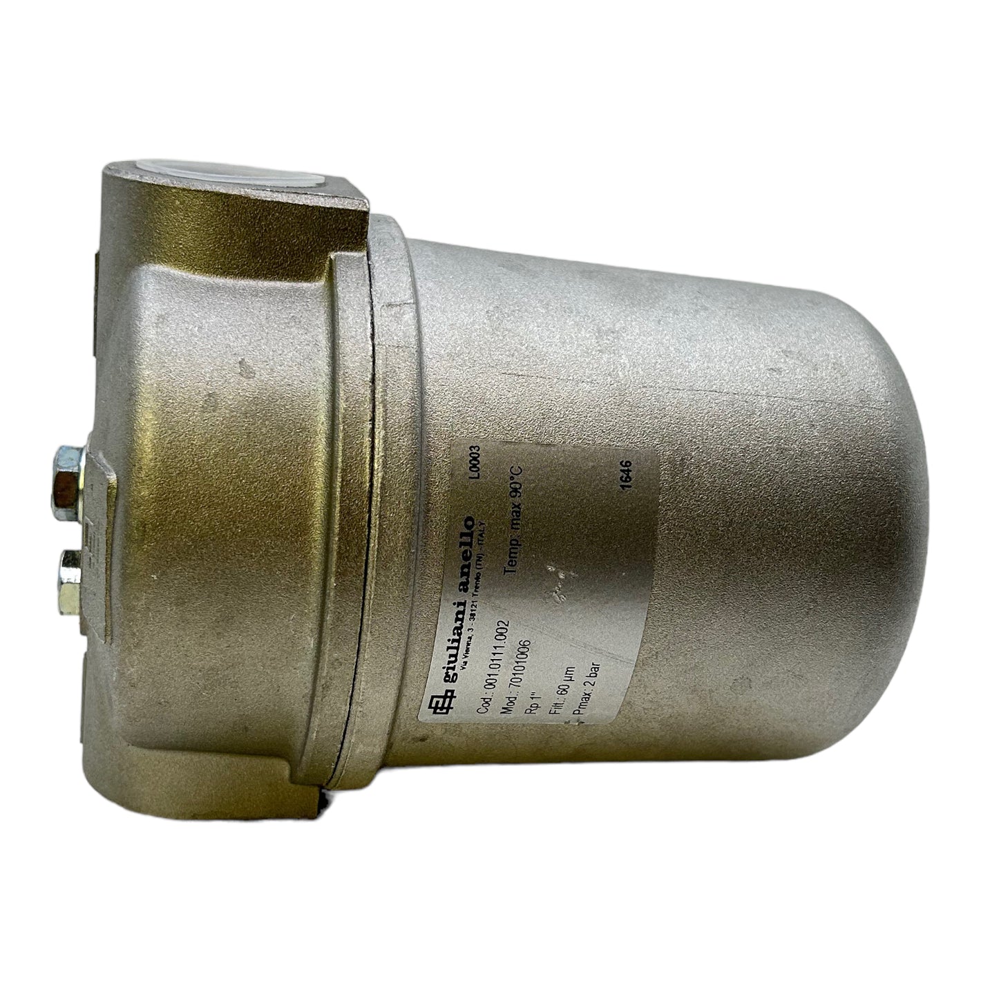 Giuliani Anello 70101006 gas filter Pmax=2bar Tmax=90°C gas filter 