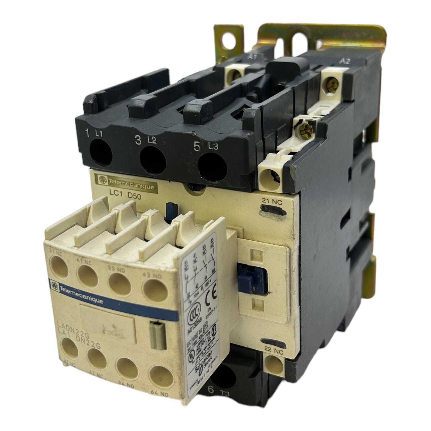 Telemecanique LC1D50 contactor +LADN22G 400V 22kW contactor 