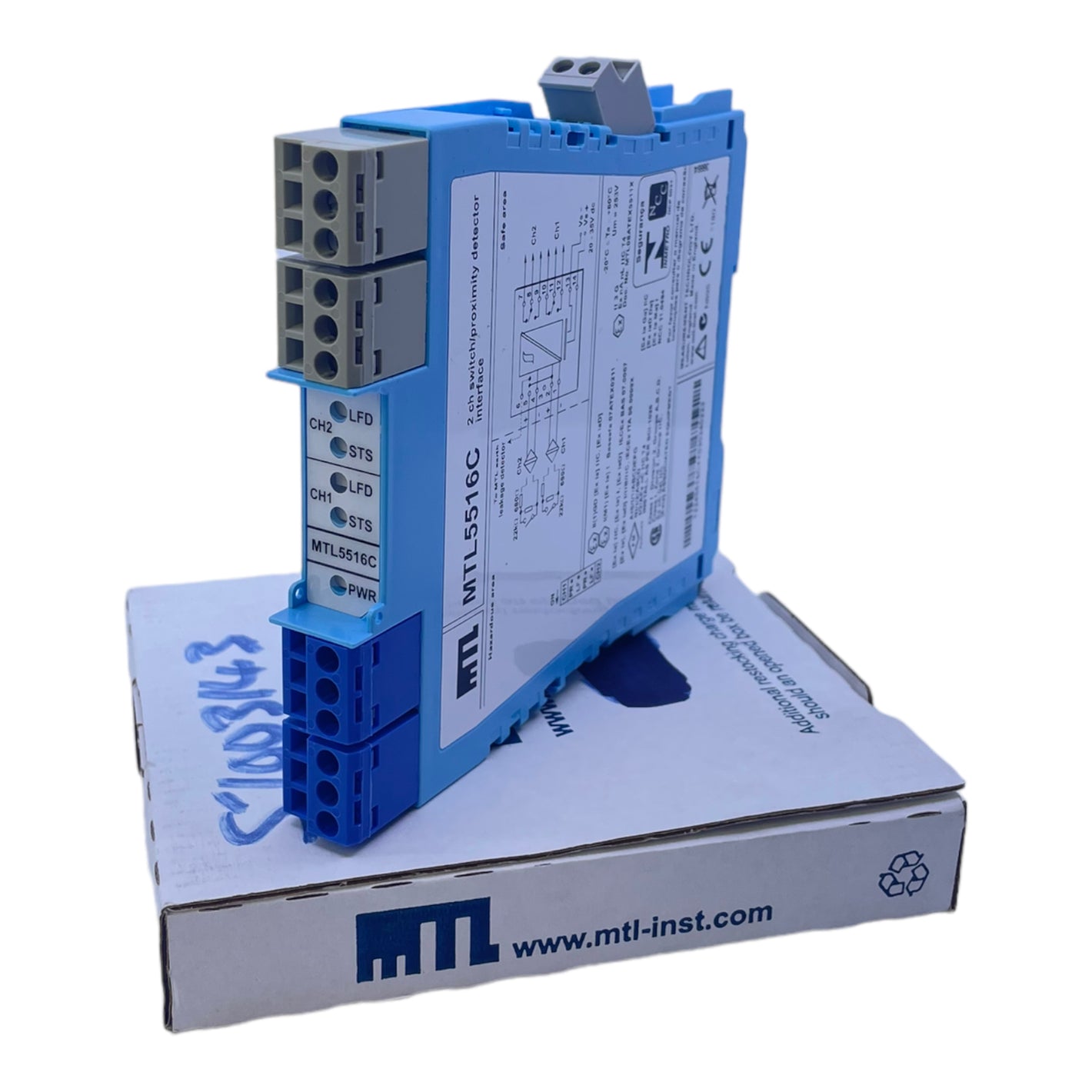 MTL MTL5516C switch relay zener barrier 2-channel NAMUR sensor 20-35V DC 