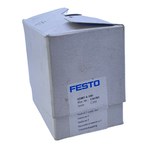 Festo QSMT-6-100 Steckverbindung 130783 -0,95 bis 6bar -0,95 bis 14bar VE:100stk