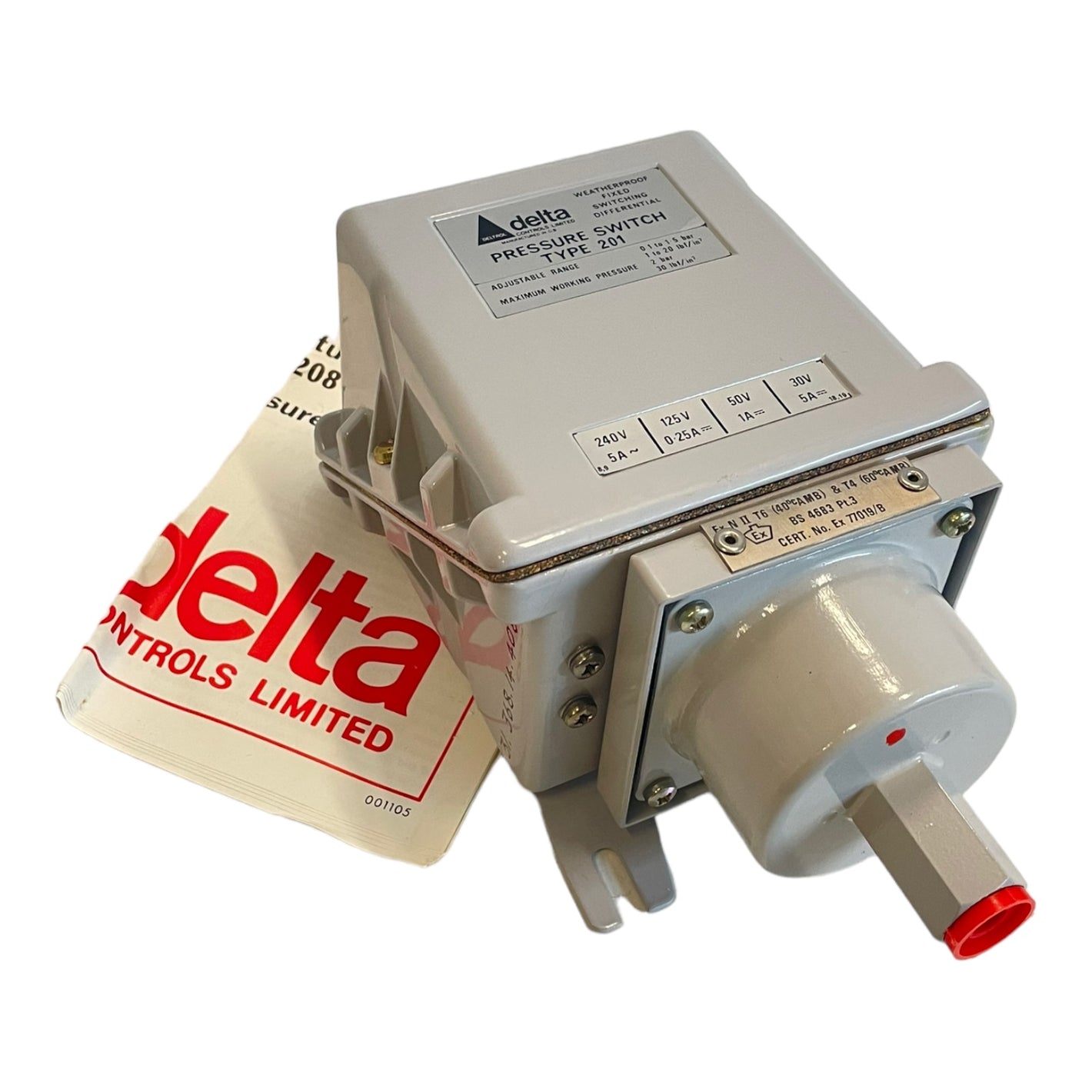 Delta Control Type 201 Pressure switch for industrial use Delta Control 201