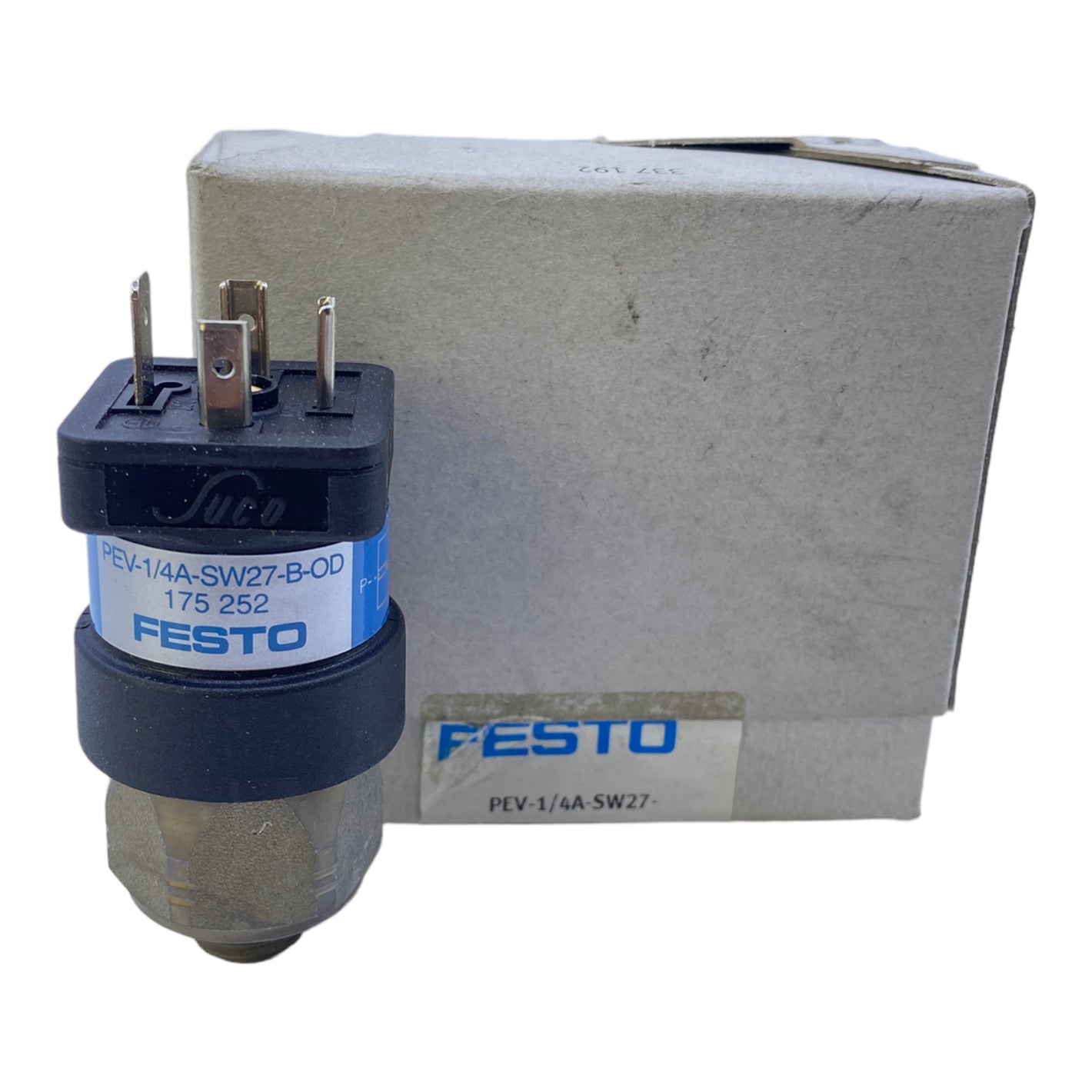 Festo PEV-1/4-A-SW27-B-OD pressure switch 175252 250V AC/DC 1....10 bar 15...145 psi 