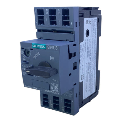 Siemens 3RV2011-0JA20 circuit breaker 690V AC 1A 3-pole 