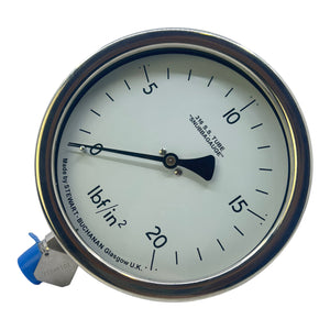 Stewarts 3632 Pressure Gauge Pressure Gauge 0-20 PSI 150mm 1/2"NPT Pressure Gauge 