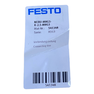 Festo NEBU-M8G3-K-2,5-M8G3 connecting cable for industrial use 541348 