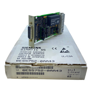 Siemens 6ES5752-0AA43 interface module SIMATIC S5 