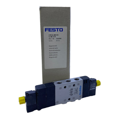 Festo CPE14-M1CH-5/3B-1/8 solenoid valve 550245 3 to 8 bar 24V DC 1.28W 14mm 