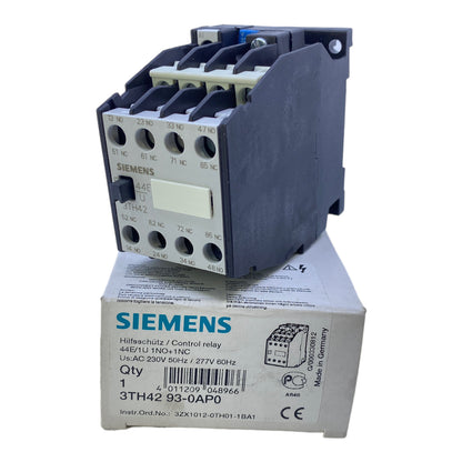 Siemens 3TH4293-0AP0 contactor relay AC 230V 50Hz 277V 60Hz 4NO+4NC 